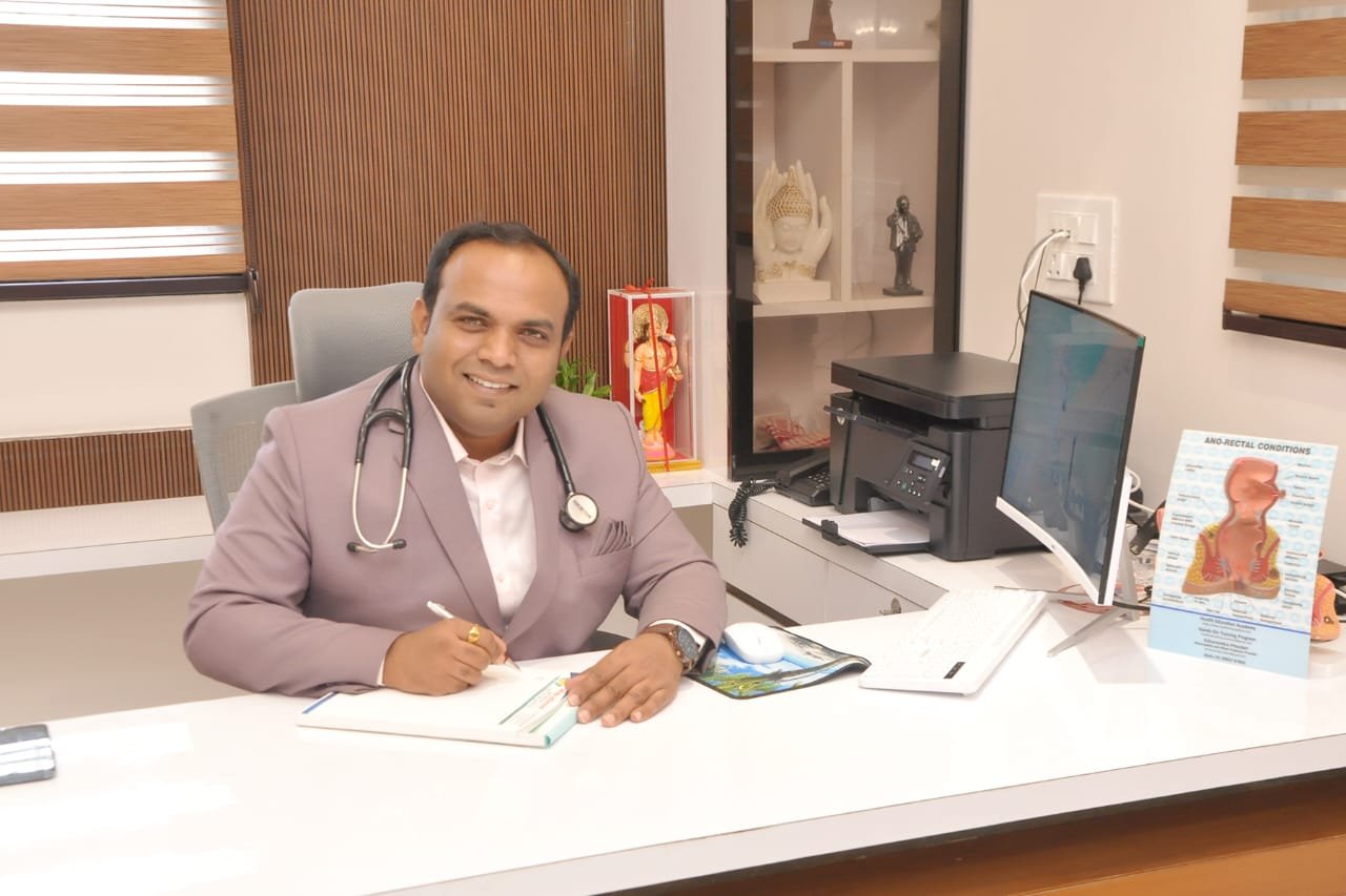 Doctor explaining laser treatment